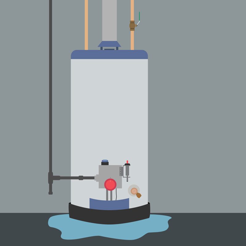 Dealing with a leaking water heater
